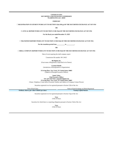 Thumbnail Bit Digital
 20-F Annual Report 2023