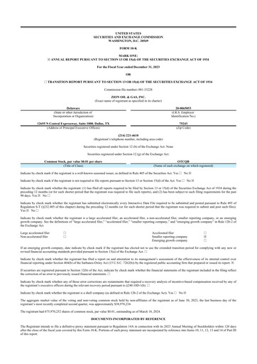 Vorschaubild Zion Oil & Gas 10-K Jahresbericht 2023