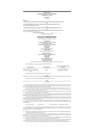 Thumbnail Telesat 20-F Annual Report 2023