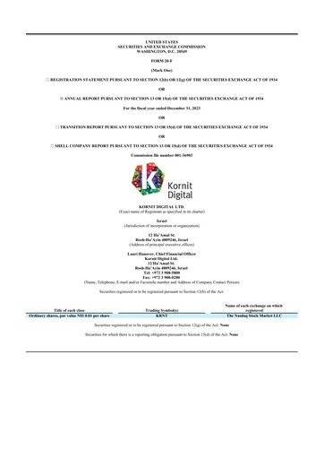 Thumbnail Kornit Digital 20-F Annual Report 2023