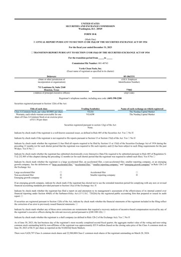 Thumbnail Verde Clean Fuels 10-K Annual Report 2023