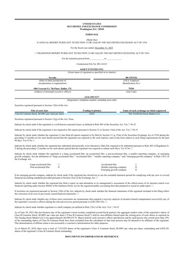 Vorschaubild Asset Entities 10-K Jahresbericht 2023