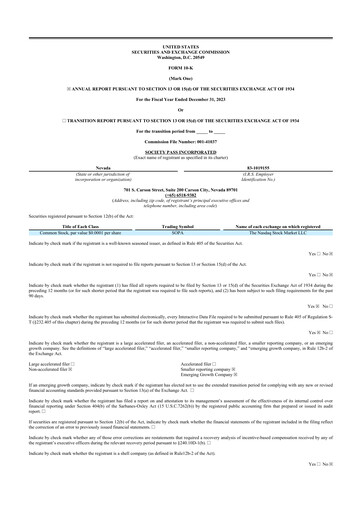 Thumbnail Society Pass 10-K Annual Report 2023