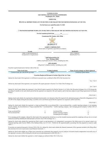 Thumbnail Agrify 10-K Annual Report 2023