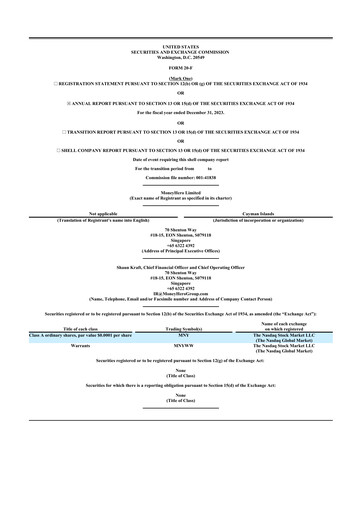 Thumbnail MoneyHero 20-F Annual Report 2023