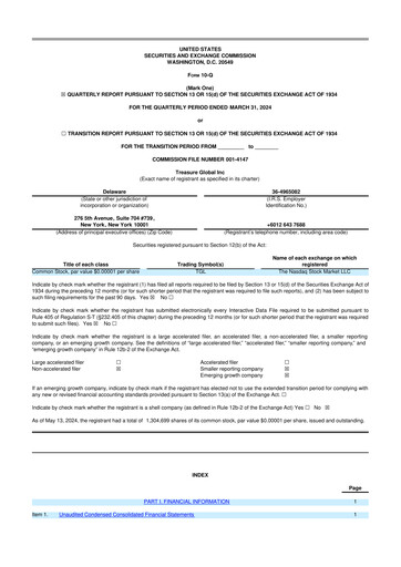 Thumbnail Treasure Global 10-Q Quarterly Report FY2024 