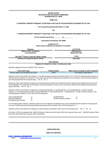 Thumbnail Longeveron 10-Q Quarterly Report FY2024 