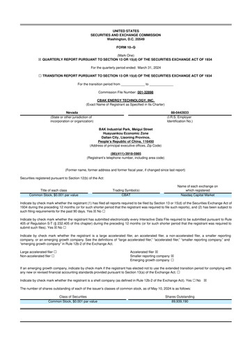 Thumbnail CBAK Energy Technology 10-Q Quarterly Report FY2024 