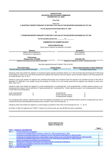 Thumbnail Serve Robotics 10-Q Quarterly Report FY2024 