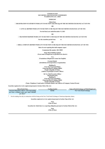 Thumbnail Kuke Music Holding 20-F Annual Report 2023