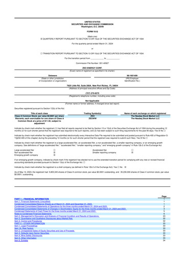 Thumbnail Zeo Energy 10-Q Quarterly Report FY2024 