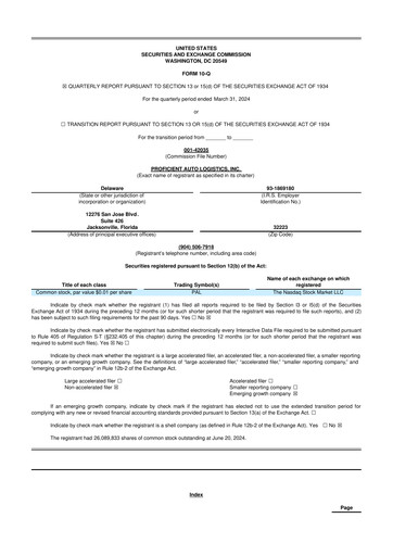 Thumbnail Proficient Auto Logistics 10-Q Quarterly Report FY2024 