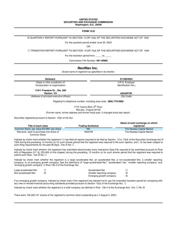Thumbnail NextNav 10-Q Quarterly Report FY2024 