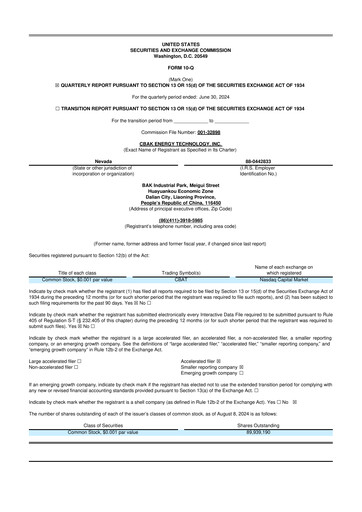 Thumbnail CBAK Energy Technology 10-Q Quarterly Report FY2024 