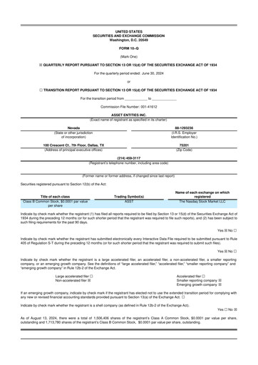 Thumbnail Strive Asset Management, LLC 10-Q Quarterly Report FY2024 