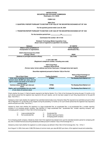 Vorschaubild Evolution Metals & Technologies 10-Q Quartalsbericht 2024 