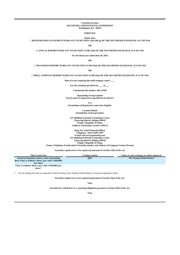 Vorschaubild QuantaSing Group 20-F Jahresbericht 2024