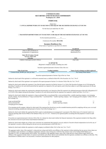 Thumbnail Incannex Healthcare 10-K Annual Report 2024