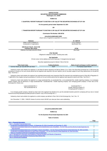 Vorschaubild Avalon GloboCare 10-Q Quartalsbericht 2024 