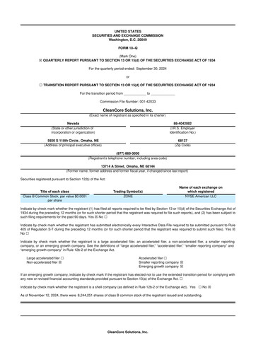 Thumbnail CleanCore Solutions 10-Q Quarterly Report FY2025 