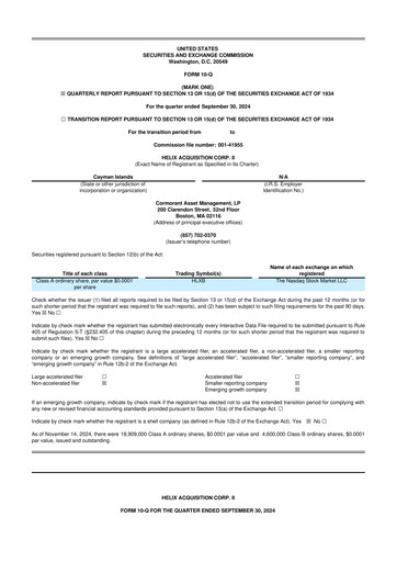 Vorschaubild BridgeBio Oncology Therapeutics 10-Q Quartalsbericht 2024 