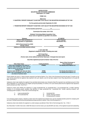 Vorschaubild Evolution Metals & Technologies 10-Q Quartalsbericht 2024 
