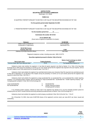 Thumbnail Fly-E Group 10-Q Quarterly Report FY2025 