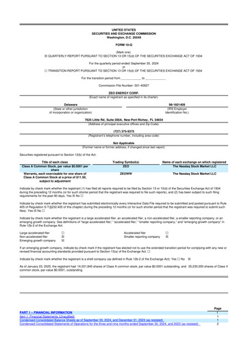 Thumbnail Zeo Energy 10-Q Quarterly Report FY2024 