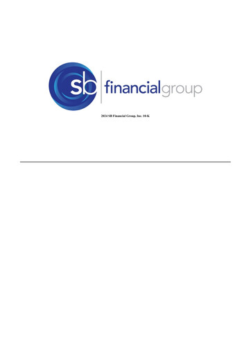 Miniature SB Financial Group 10-K Rapport annuel 2024