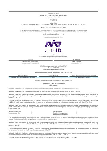 Thumbnail authID 10-K Annual Report 2024