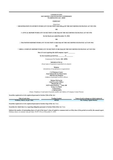 Vorschaubild MDxHealth 20-F Jahresbericht 2024