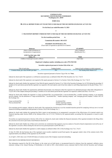 Vorschaubild Solidion Technology 10-K Jahresbericht 2024