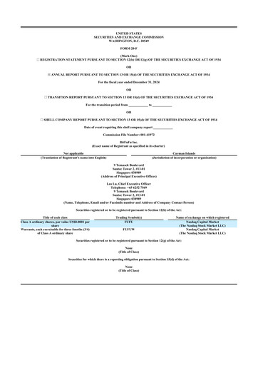 Vorschaubild BitFuFu 20-F Jahresbericht 2024