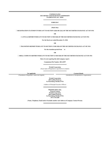 Thumbnail Webull 20-F Annual Report 2024