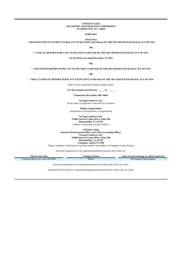 Thumbnail Newegg 20-F Annual Report 2024