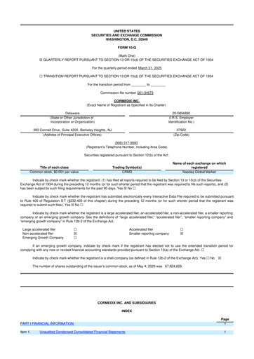 Thumbnail CorMedix 10-Q Quarterly Report FY2025 