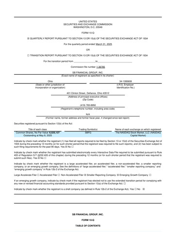 Thumbnail SB Financial Group 10-Q Quarterly Report FY2025 