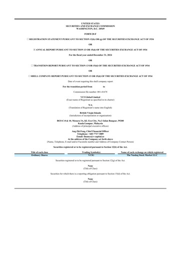 Thumbnail VCI Global 20-F Annual Report 2024