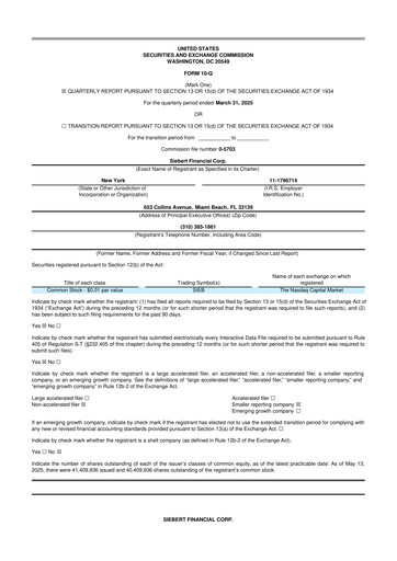 Vorschaubild Siebert Financial 10-Q Quartalsbericht 2025 
