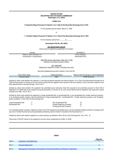 Thumbnail Air Industries Group 10-Q Quarterly Report FY2025 
