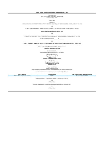 Thumbnail Karooooo 20-F Annual Report 2025