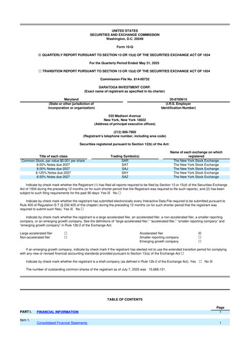 Thumbnail Saratoga Investment 10-Q Quarterly Report FY2026 