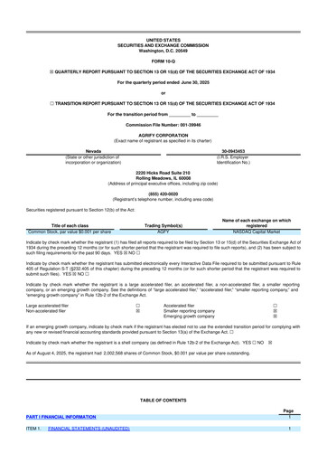 Miniature Agrify 10-Q Rapport trimestriel 2025 