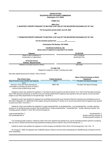 Thumbnail Vicarious Surgical 10-Q Quarterly Report FY2025 