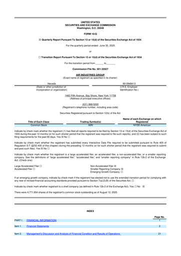 Thumbnail Air Industries Group 10-Q Quarterly Report FY2025 