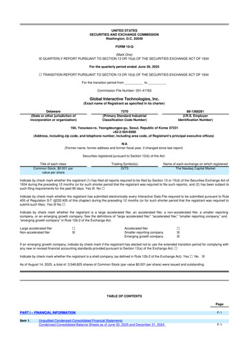Thumbnail Global Interactive Technologies 10-Q Quarterly Report FY2025 