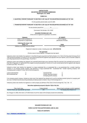Thumbnail Solidion Technology 10-Q Quarterly Report FY 