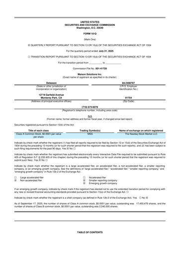 Thumbnail Maison Solutions 10-Q Quarterly Report FY2026 