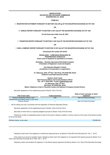 Vorschaubild BrasilAgro 20-F Jahresbericht 2025