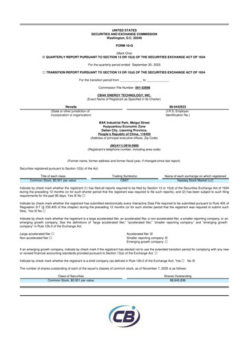 Thumbnail CBAK Energy Technology 10-Q Quarterly Report FY2025 